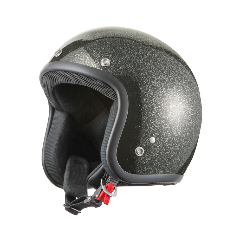 バイクヘルメット ヘルメット スモールジェット ブラックラメ バイクヘルメット ヘルメット スモールジェット ブラックラメ