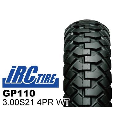 IRC タイヤ GP110 3.00S-21 4PR WT　フロント  バイクパーツセンター｜bike-parts-center