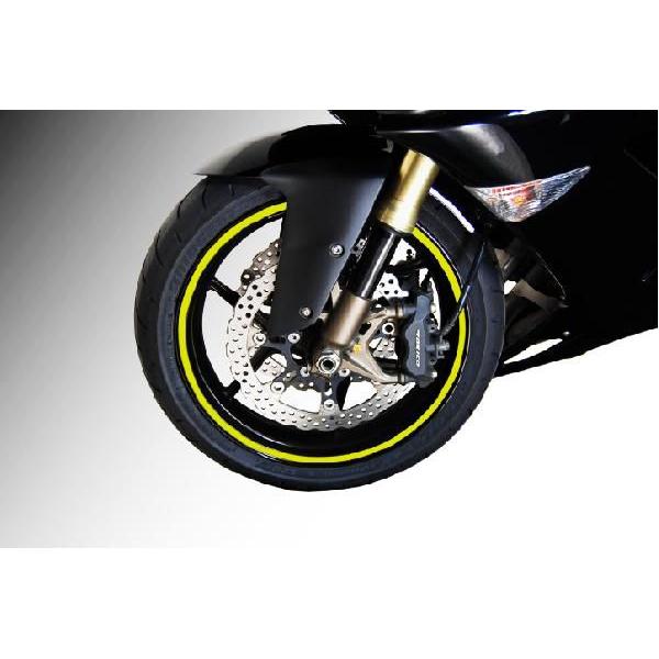 ホンダ 汎用 17インチ ホイール用 リムステッカー イエロー ホンダ 汎用 17インチ ホイール用 リムステッカー イエロー