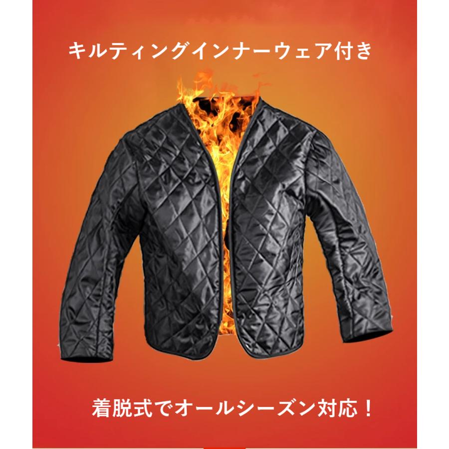 DUHAN 3シーズン ライディングジャケット ブラック 黒 Lサイズ DUHAN 3シーズン ライディングジャケット ブラック 黒 Lサイズ