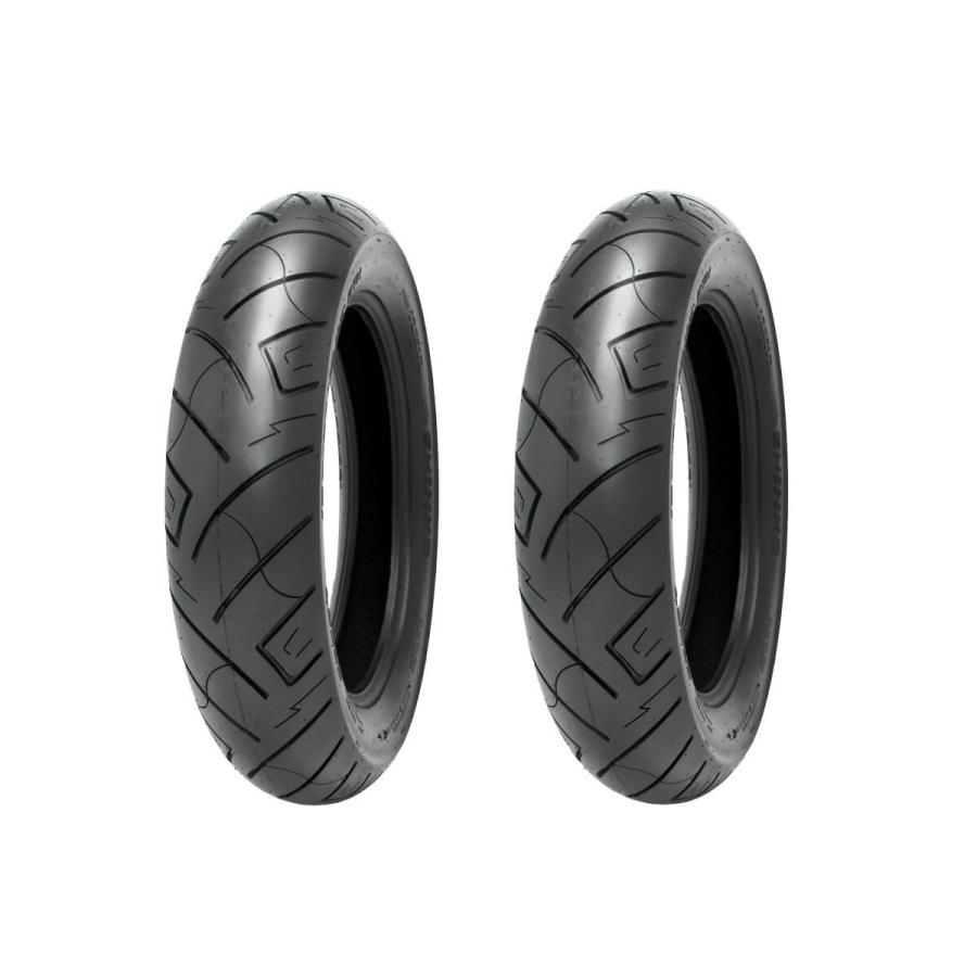 シンコータイヤ SHINKO SR777 130/90-16 170/80-15 前後2本セット