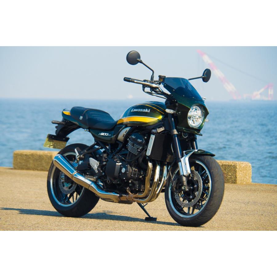 日本製 Z900RS ビキニカウル キャンディートーンブルー タイプAERO クリア スモーク カワサキ 純正色塗装｜bike-world-walk｜08