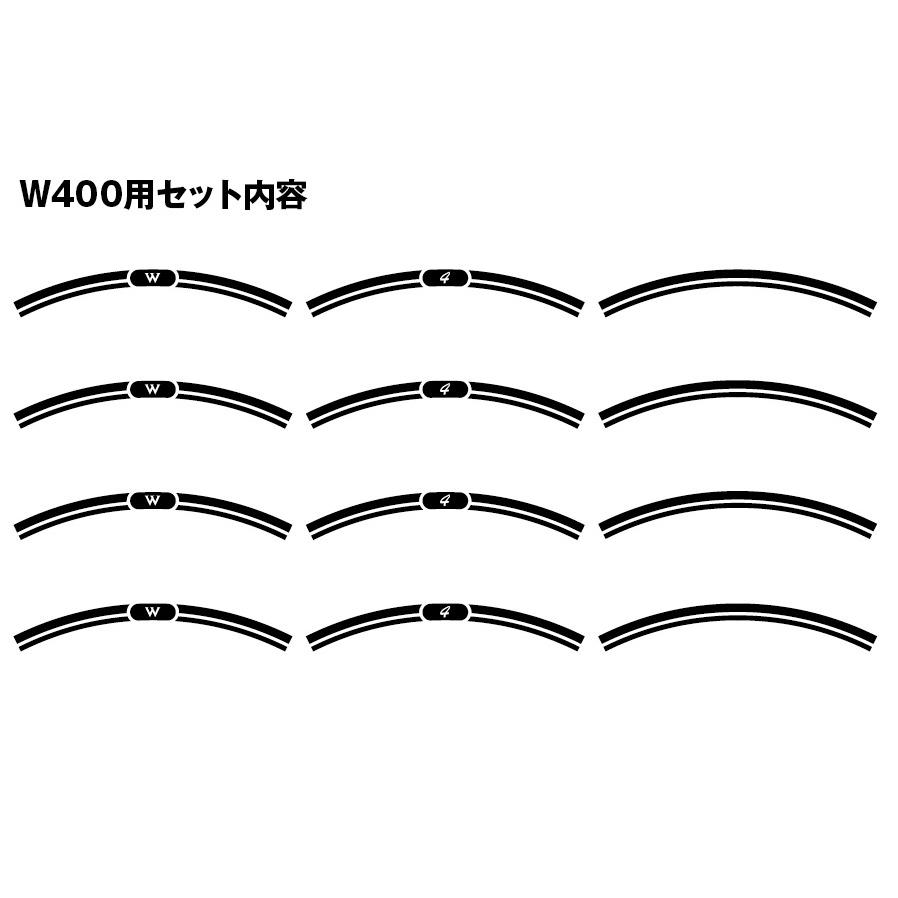 ワールドウォーク（WORLD WARK） W800 W650 W400 リムステッカー [RIM