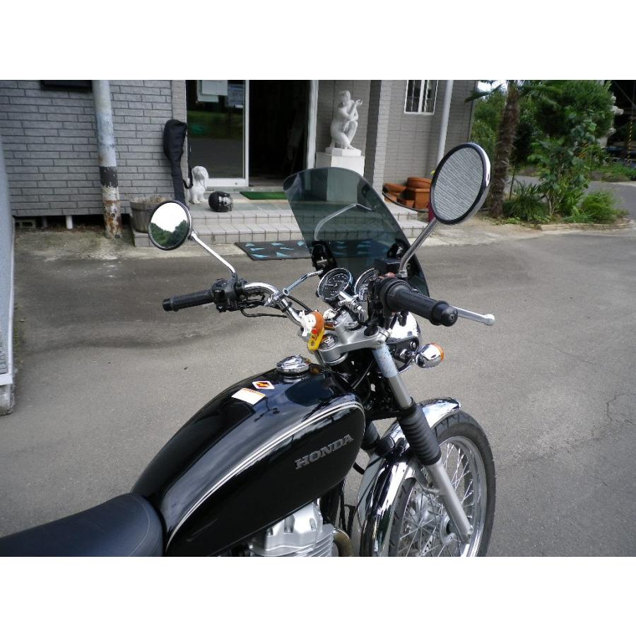 cb400ss 汎用メーターバイザー クリア 取り付け画像 - バイクパーツメーカー
