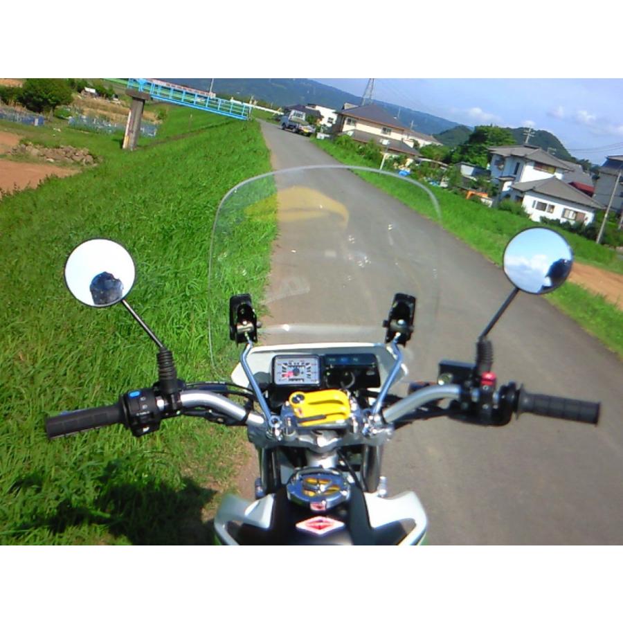 【1年保証付き】汎用 大型スクリーン バイザー シールド ホンダ XR230 モタード｜bike-world-walk｜02