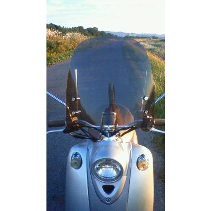 1年保証付き 原付用 汎用ウインドスクリーン アダプター付 ホンダ ビーノ