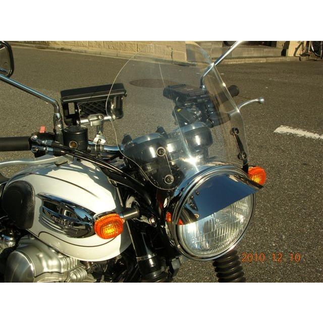 1年保証付き W650 WS-05M 汎用 ウインドスクリーン ミニカウル 風防 カスタムパーツ