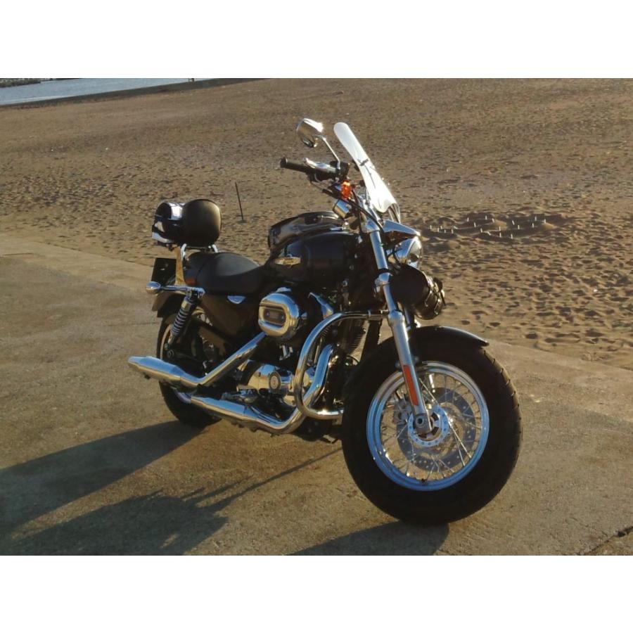 1年保証付き XL1200C スポーツスターカスタム 汎用 ウインド ウインドプロテクターS クリア スモーク 風防 カスタム