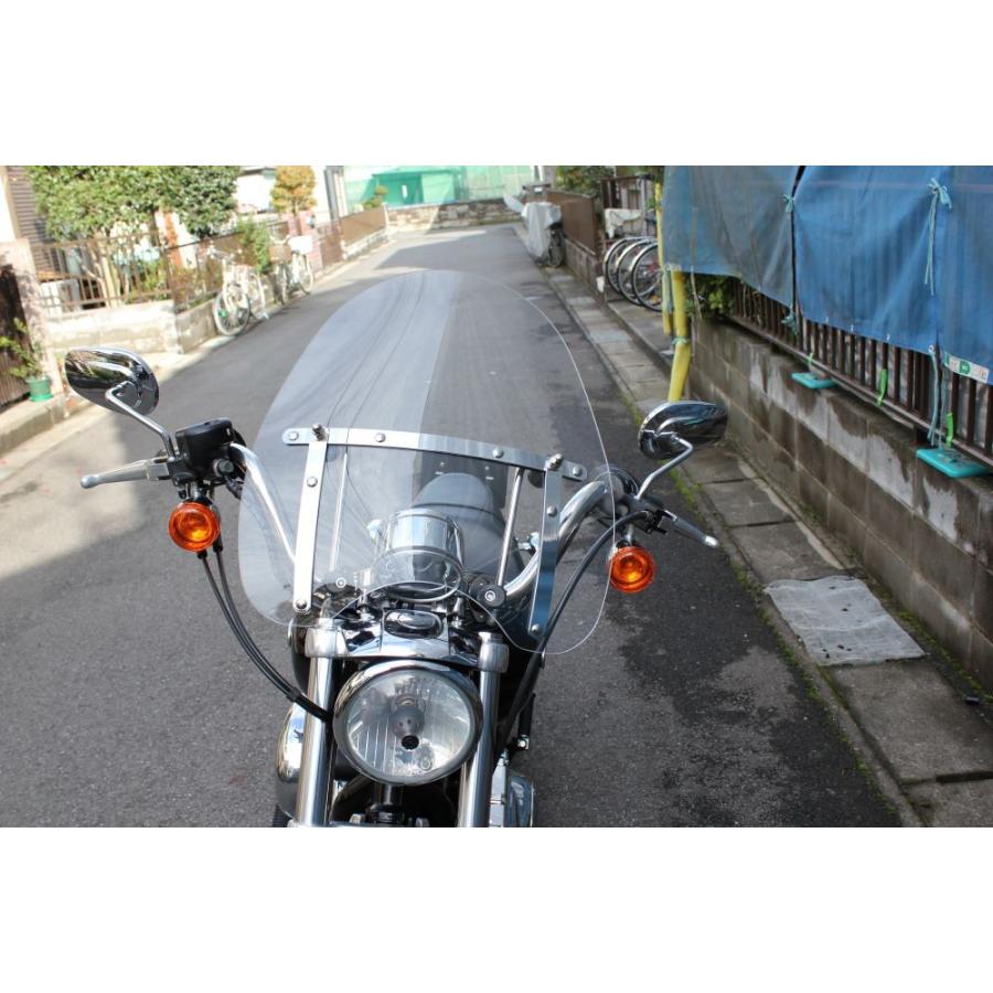 1年保証付きハーレー XL1200L スポーツスター ロー 汎用 ウインド ウインドプロテクターS クリア スモーク 風防 カスタム