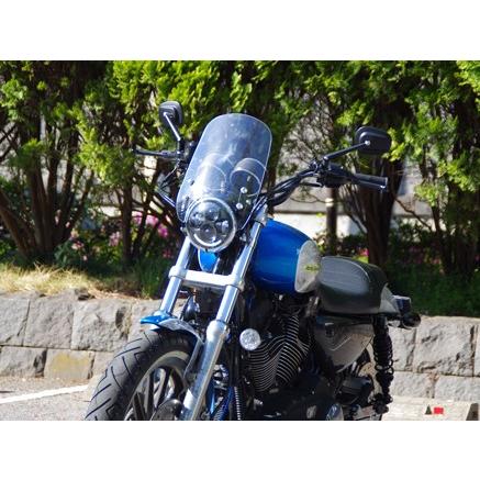1年保証付き スポーツスター用メーターバイザー　ロングタイプ スクリーン 風防 カスタムパーツ_2