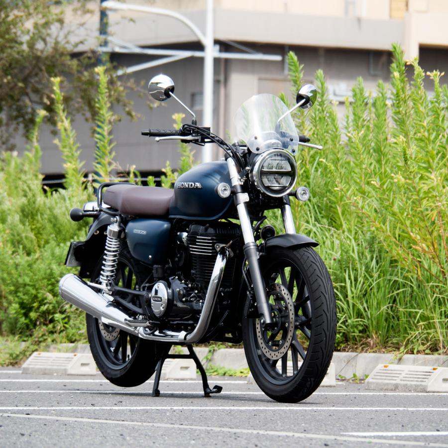 GB350 Sブルースシャーク製メーターバイザー フロントカウル風防