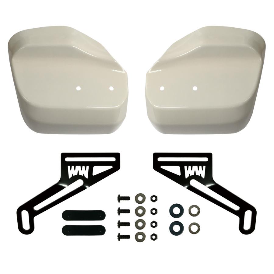 国産 塗装 クロスカブ110  大型ナックルガード 純正色 プコブルー ホワイト イエロー ブラック ハンドガード 風防 防寒 雨よけ ws-39 WW ワールドウォーク｜bike-world-walk｜03