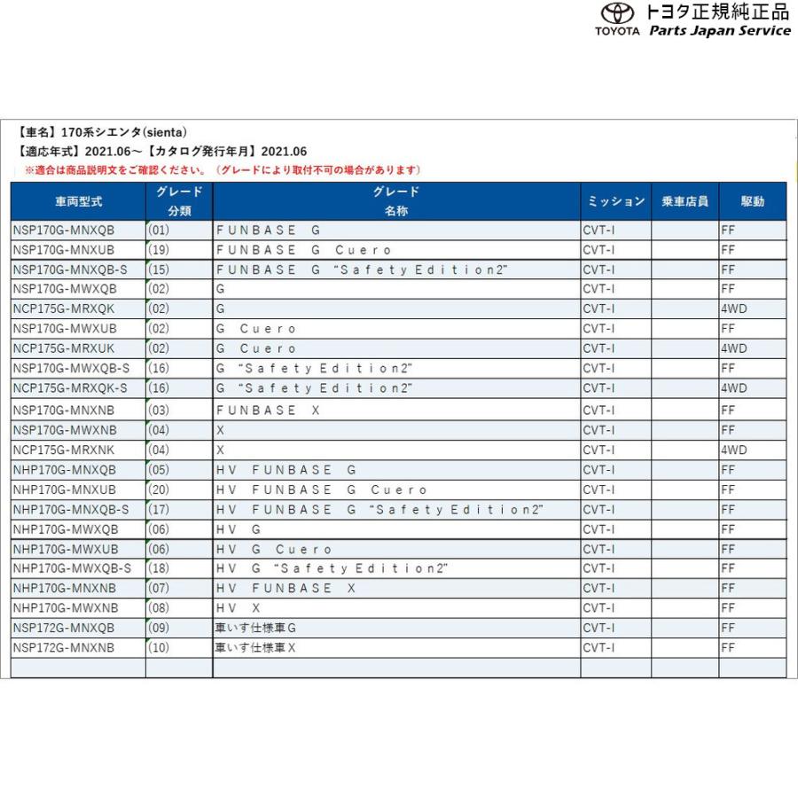 トヨタ 170系シエンタ ラゲージアッパーボックスセット NSP170G トヨタ 170系シエンタ ラゲージアッパーボックスセット NSP170G