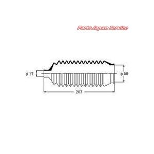 ステアリングラックブーツ 大野ゴム工業 RP2122｜bikebuhin｜02