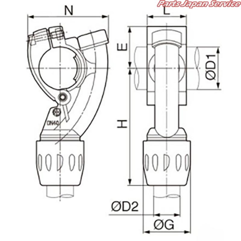 エアライナーブラケットφ63-φ25 ALN-BR-6325 : パーツジャパン エアライナーブラケットφ63-φ25 ALN-BR-6325 : パーツジャパン