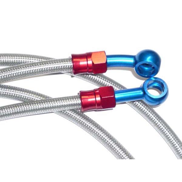 FTR223 ステンレスメッシュブレーキホース フロント クリア