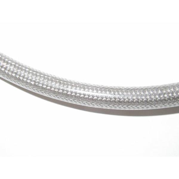 フュージョン ステンレスメッシュブレーキホース フロント クリア