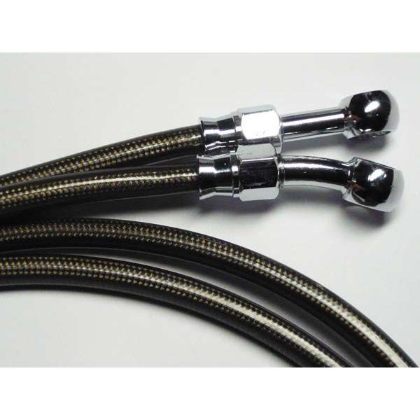 インパルス400 94〜 ステンレスメッシュブレーキホース フロント