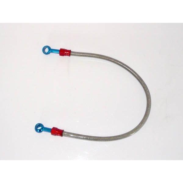 NSR50 ステンレスメッシュブレーキホース フロント クリア