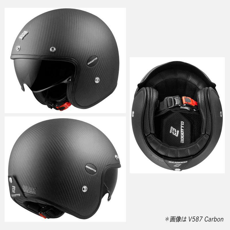 ＼全品5%+1000円★3/29(金)限定／Bogotto ボガット V587 Crono Carbon ジェットヘルメット  オープンフェイスヘルメット バイク カーボン