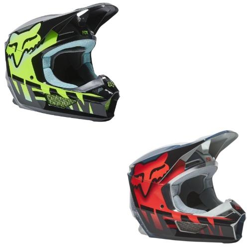 ＼全品5%+1000円★5/25(土)限定／Fox Racing フォックス V1 Trice Helmet オフロードヘルメット モトクロスヘルメット｜bikelenet