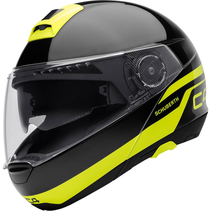 ＼全品5%+1000円★5/31(木)限定／Schuberth C4 Pulse フルフェイス フリップアップ ヘルメット バイク【白青】【黒黄】【銀黒】｜bikelenet｜02