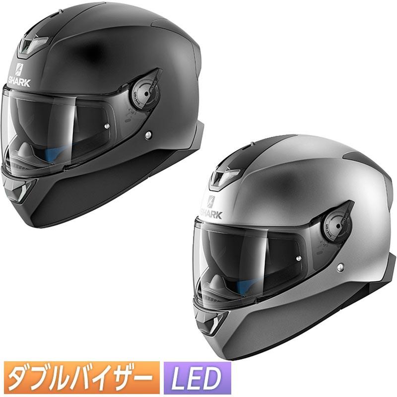 ＼全品5%+1000円★5/25(土)限定／Shark Skwal 2 Blank Mat White LED フルフェイスヘルメット スクォール2｜bikelenet