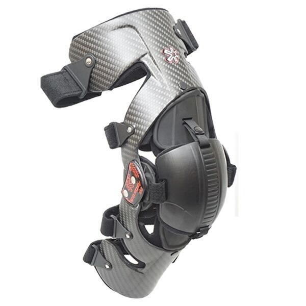 ASTERISK アスタリスク CARBON CELL KNEE BRACE ニーブレス ニーガード 膝プロテクター 右 オフロード モトクロス ライダー バイク カーボン かっこいい