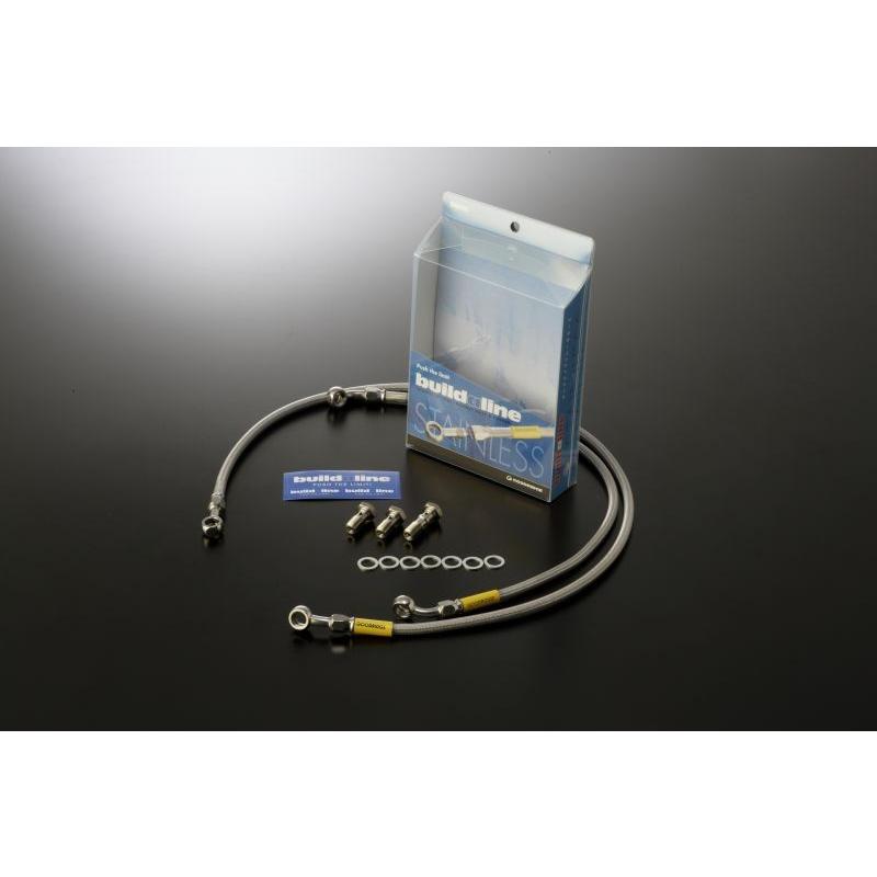 ZX-10R 08-09 メッシュ ブレーキホース フロント クリア ステンレス S