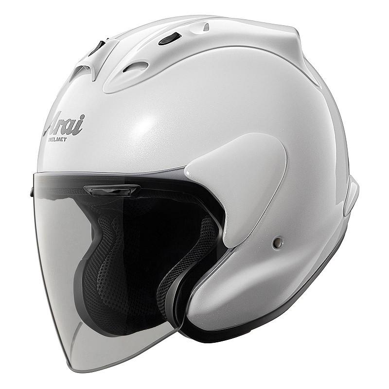 ＬサイズＭＺ-Ｆ/59-60cm2017年製アライ 美品】アライ(Arai) バイクヘルメット ジェット MZ-F グラスホワイト L