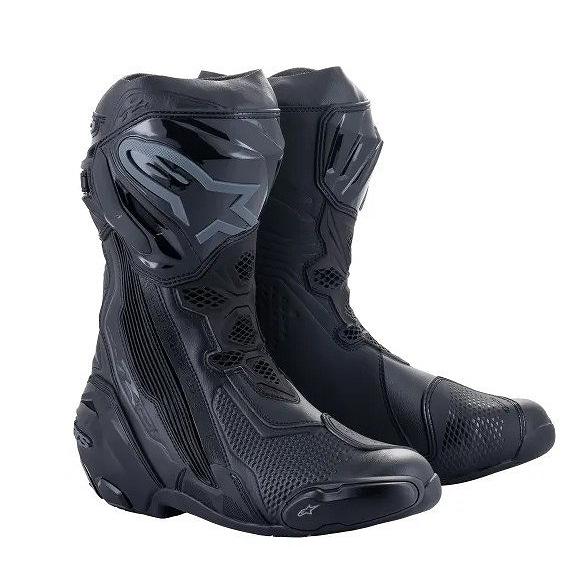 Alpinestars バイクブーツ 黒 supertech EU41 アルパインスターズ SUPERTECH R ブーツ ブラック/ブラック EU41