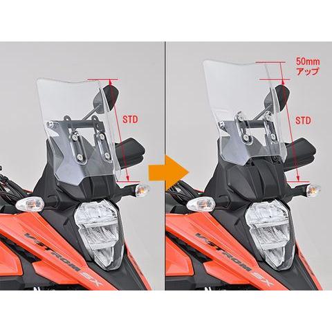 twins46さん専用 デイトナ 42902 スクリーンオフセットブラケット V-ストローム250SX