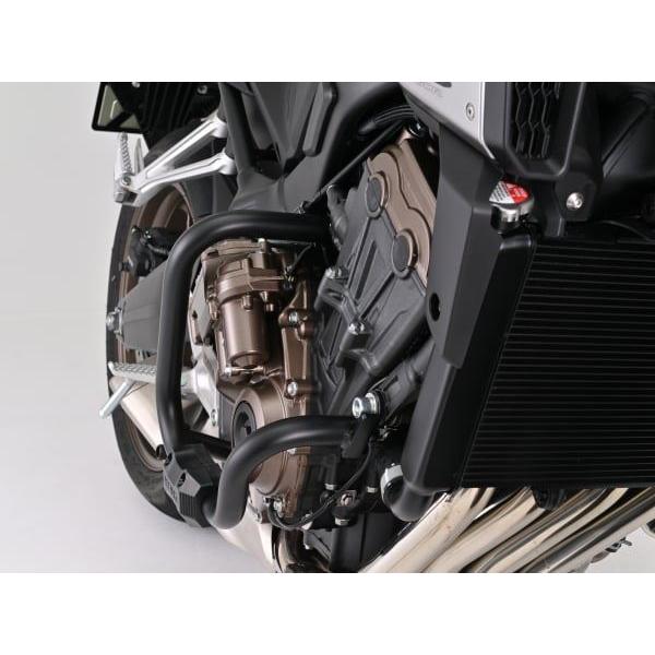 デイトナ 60880 パイプエンジンガード マットブラック パイプ径Φ25.4 左右セット CBR650R E-Clutch バイク スチール_4