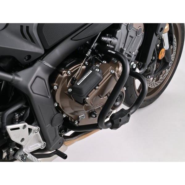 デイトナ 60880 パイプエンジンガード マットブラック パイプ径Φ25.4 左右セット CBR650R E-Clutch バイク スチール_5