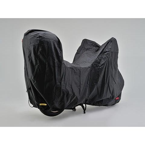 デイトナ 97949 カバー ウォーターレジスタント ライト ブラック LLサイズ トップケース装着車用 バイクカバー レインカバー 防水 防犯 盗難防止の画像