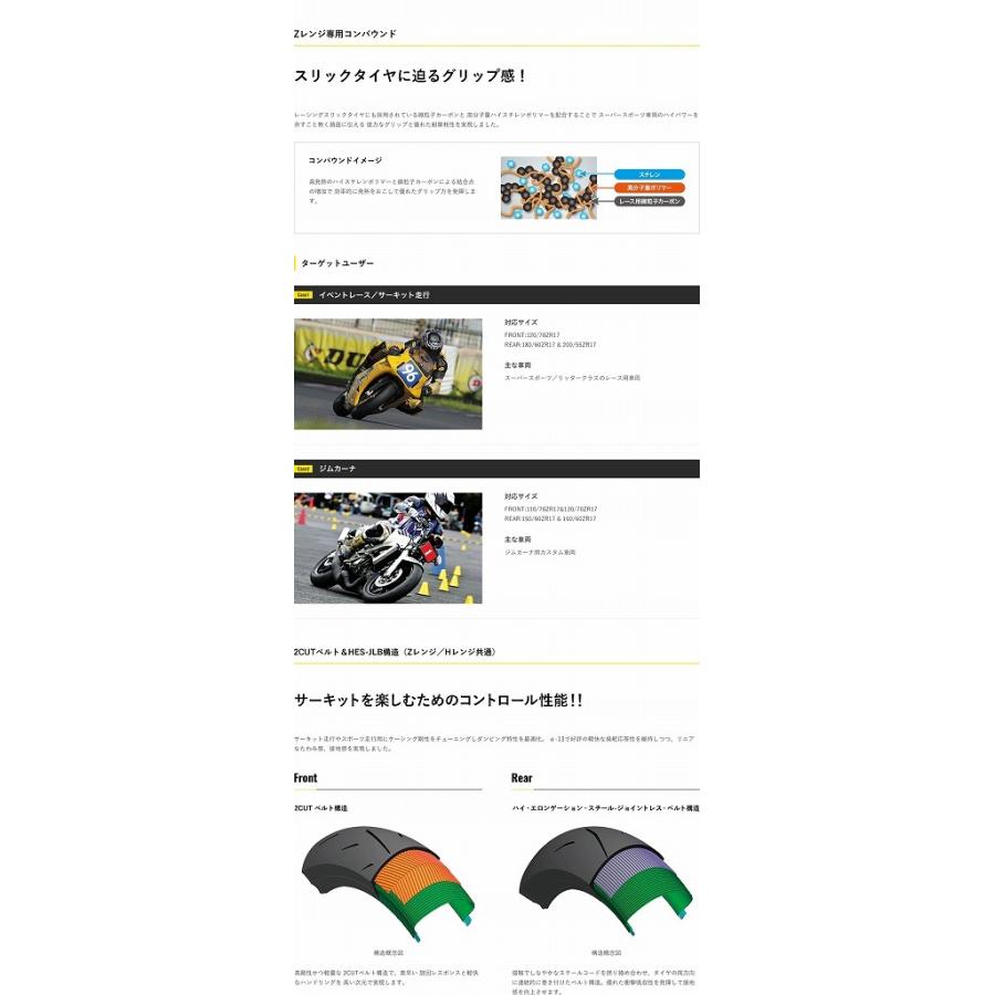 DUNLOP（ダンロップ） 328867 スポーツマックス α-13SP Zレンジ 110/80