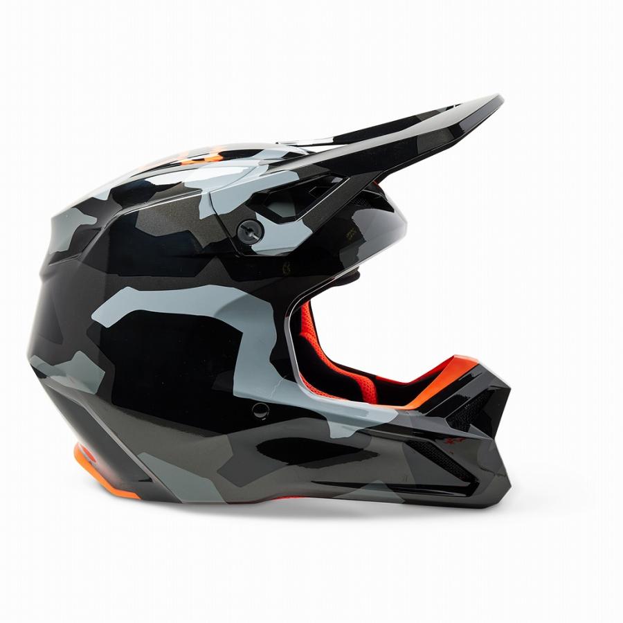 FOX 29667-033-S V1 ヘルメット バンカー グレーカモ S(55-56cm) フル 