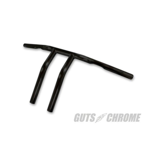 GUTS CHROME ガッツクローム 2050-0213 ハンドルバー Tバープルバック ヘコミ有 ブラック 10インチ 82年以降