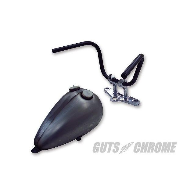 GUTS CHROME ガッツ クローム 2050-0612 ブラック チョッパーバー ヘコミ有り ガッツ クローム 2050-0612