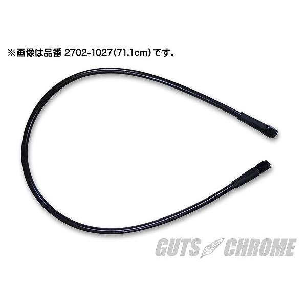 GUTS CHROME ガッツ クローム 2702-1031 ブレーキホース ブラックフィッティング 48インチ