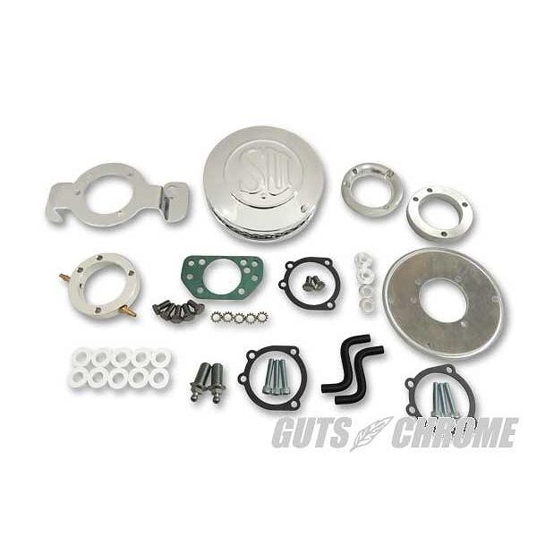 GUTS CHROME ガッツ クローム 6100-1510 シールドSUエアクリーナーキット 37mm 91年以降XL