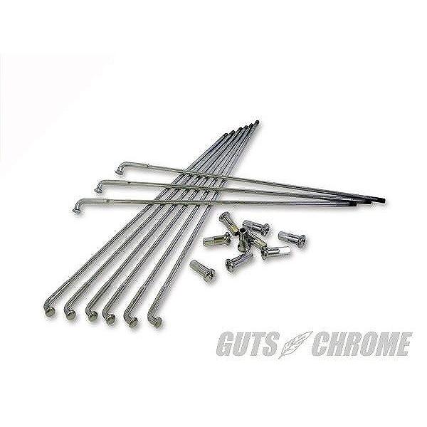 GUTS CHROME ガッツ クローム WWC-25-232 W\u0026W コンベンショナルリム用18インチスポークセット クローム ガッツ クローム