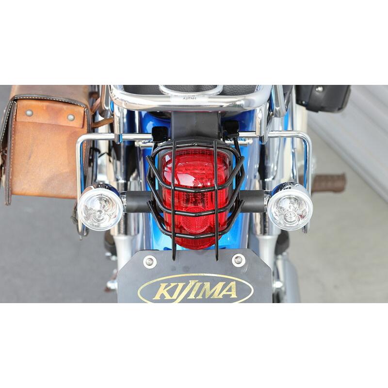 キジマ 203-140 テールランプガード ブラック 黒 スーパーカブ50 スーパーカブ110 クロスカブ50 クロスカブ110 飛び石 ツーリング ガード カバー_4