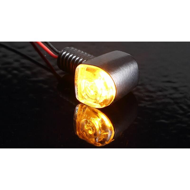 キジマ 219-5179 LED ウインカーランプ Nano シングル ブラックボディ/クリアレンズ 9.8mm×9.8mm×14.2mm 2個 ナノランプ 小型 電装 車検対応 指示器｜bikeman2｜02