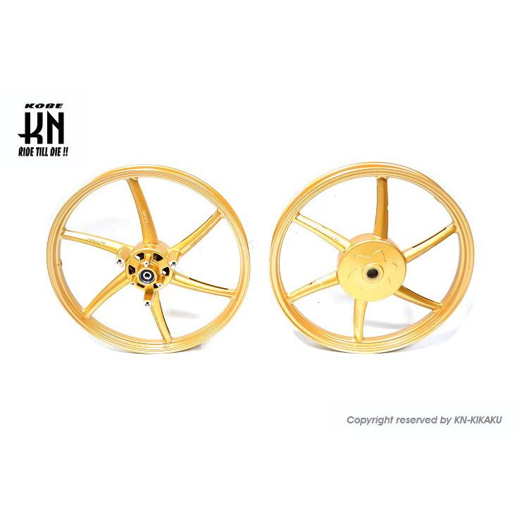 KN企画 01S0460G-KN RCB 鋳造ホイール前後セット SPORT RIM522 ゴールド エアロックス125/155 NVX155 ...