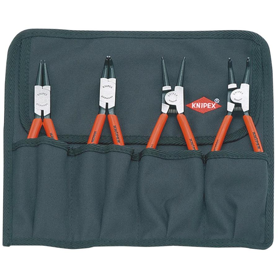 KNIPEX クニペックス 001956 スナップリングプライヤーセット(4本組) 質量(g)：670