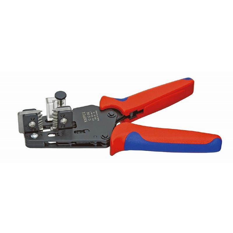 KNIPEX クニペックス 1212-06 ワイヤーストリッパー ストリッピング能力(mm2)：0.14-6.00 ストリッピング能力(AWG)：26-10 質量(g)：445