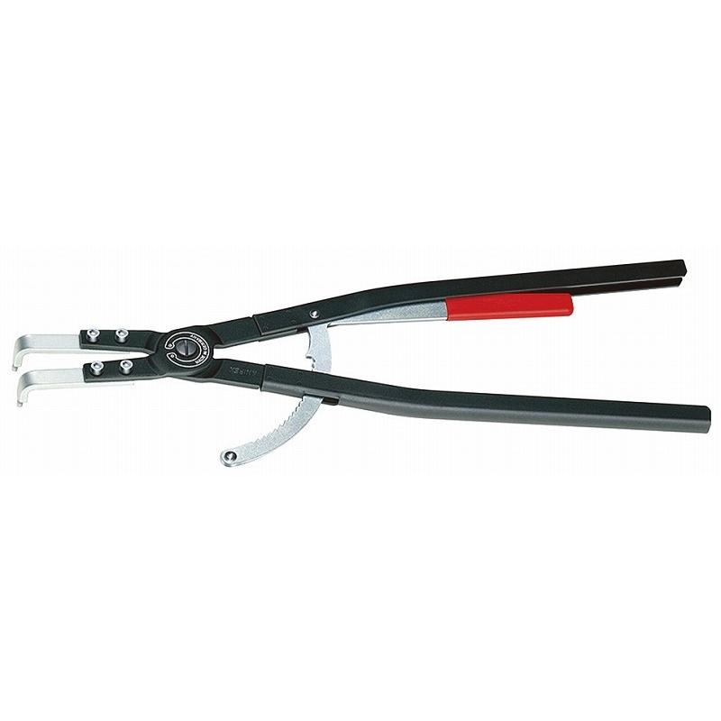 KNIPEX クニペックス 4420-J61 穴用スナップリングプライヤー 曲 対応内径(φmm)：252-400 先端チップ径(φmm)：4.5 全長(mm)：600 質量(g)：1723