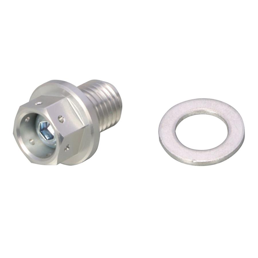 キタコ 772-0501060 マグドレンボルト シルバーアルマイト M12×15mm