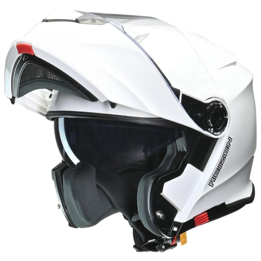 リード工業 REIZEN(レイゼン) システム ヘルメット ホワイト M(57